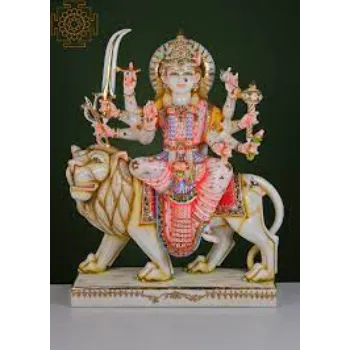 Marble Durga Statue 